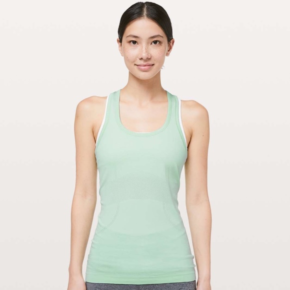 lululemon athletica Tops - Lululemon Swiftly Racerback Mint Green Size 4